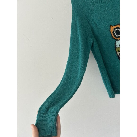 Woolrich Mohair Blend Winking Owl Round Neck Pullover Sweater Size Large - Picture 9 of 11